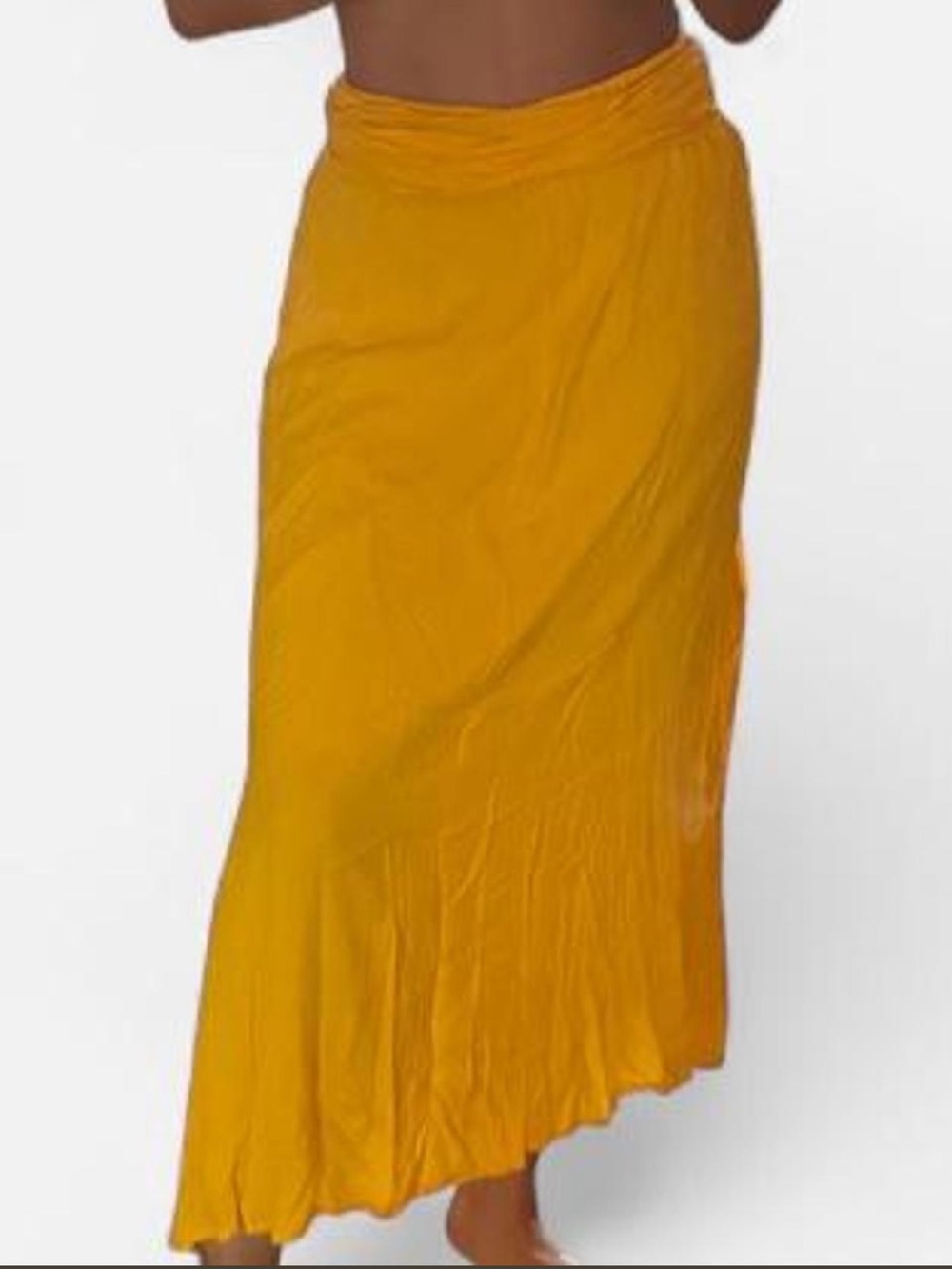 Women’s Mustard Yellow Maxi Skirt